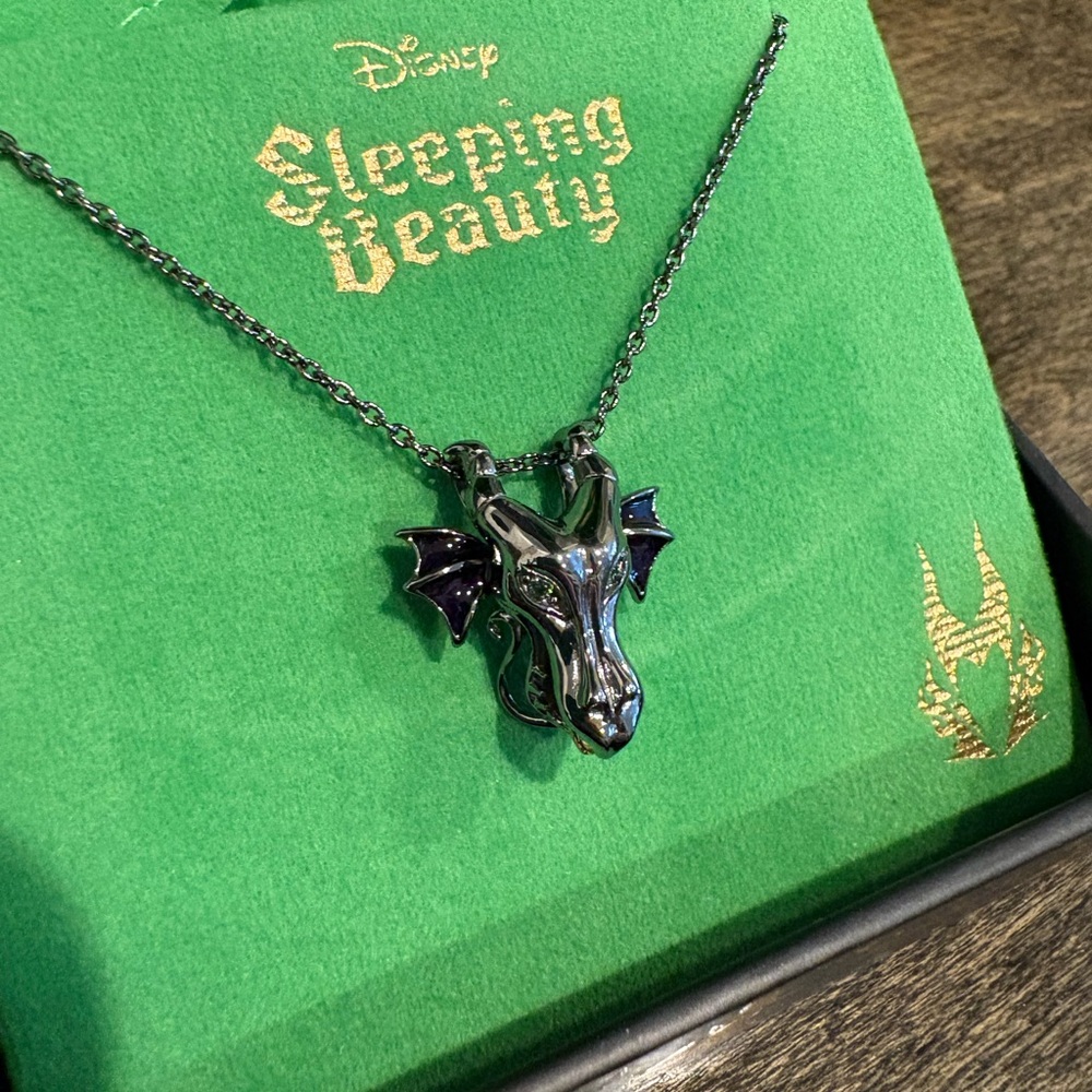 RockLove Disney Maleficent Dragon Head Necklace